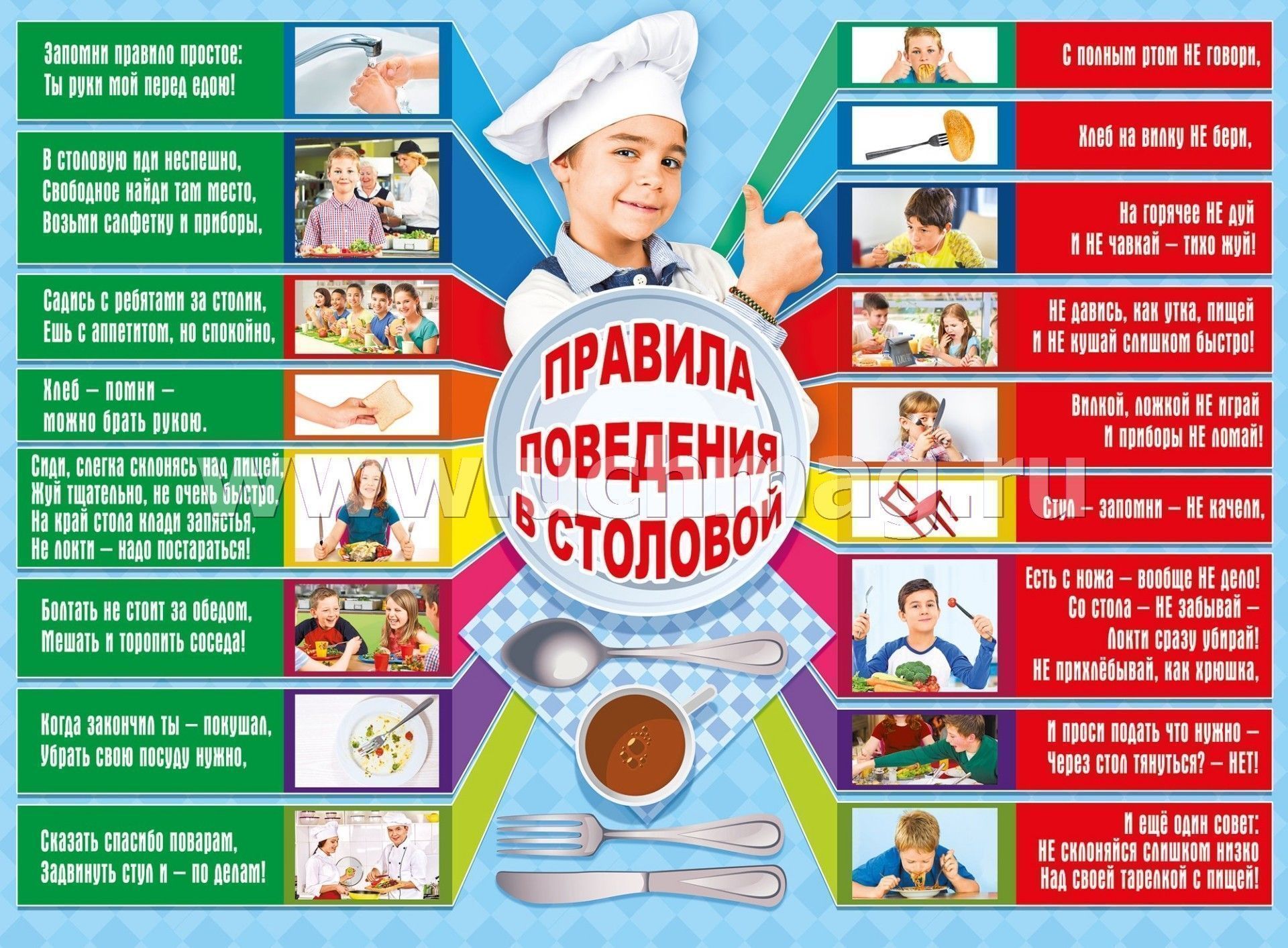 Правила поведения обучающихся в столовой.
